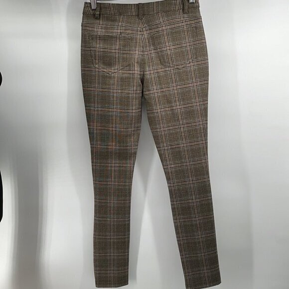 Avec les filles fall plaid trouser pants neutral Color’s fall vibe sz xs - Picture 9 of 10